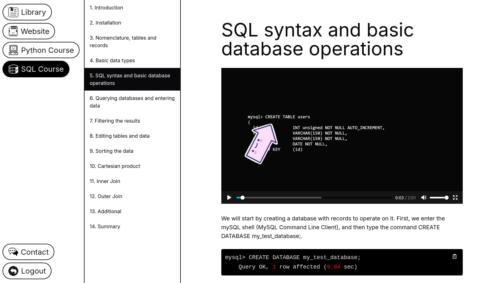 sql presentation